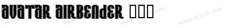Avatar Airbender字体转换